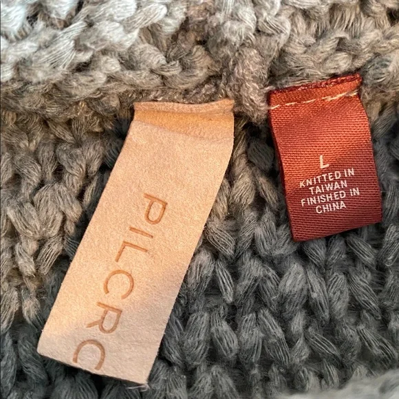 Anthropologie Pilcro NWT Turtleneck Tank Sweater in Moss Chunky Cotton Blend L - Picture 5 of 14